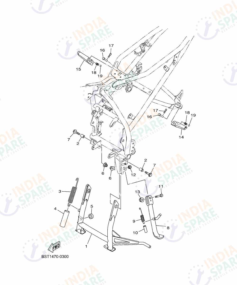 YAMAHA D001 FZ RAVE Series STAND & FOOTREST 2